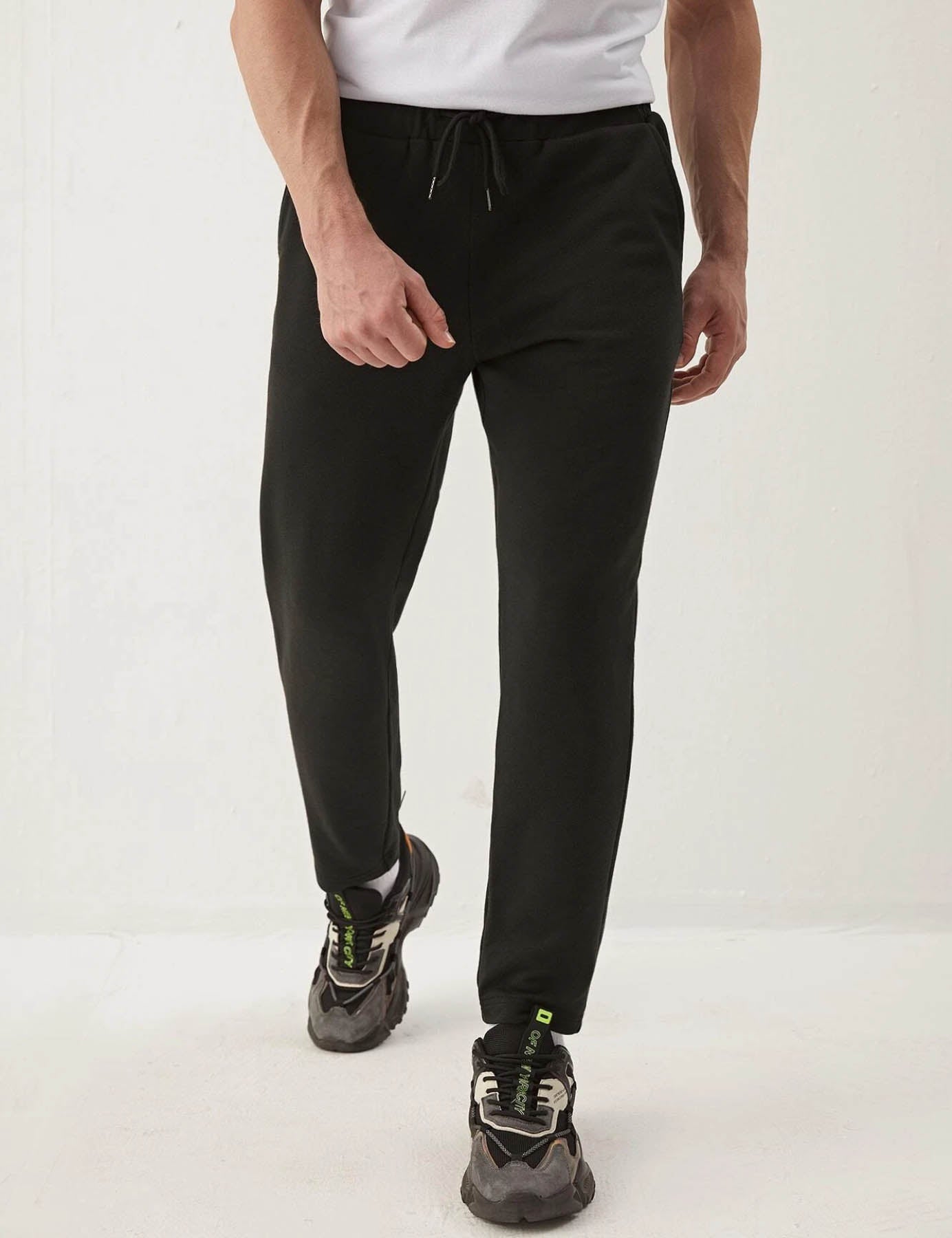 Buy Karl Lagerfeld Black Casual Trousers Online - 513517 | The Collective